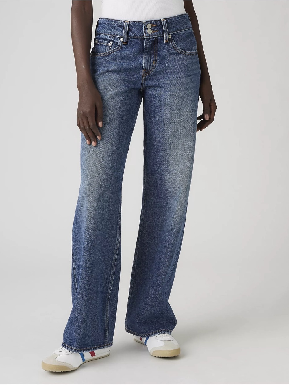 Levi’s Superlow Loose Wide Leg Jeans Medium Wash Size 29 Y2K Low Rise